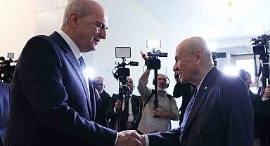 TBMM Başkanı Kurtulmuş Bahçeli'yi ziyaret etti