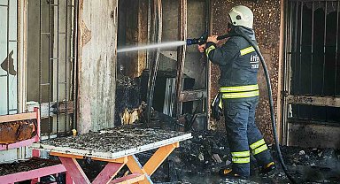 Tekirdağ'da depo yangını