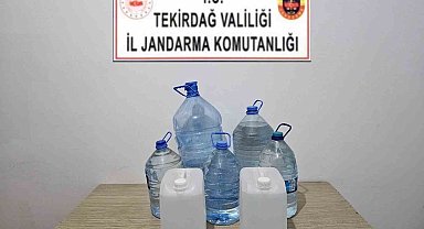 Tekirdağ'da jandarmadan kaçak içki ve ruhsatsız silah operasyonu