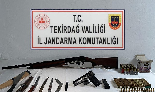 Tekirdağ'da jandarmadan uyuşturucu ve silah operasyonları