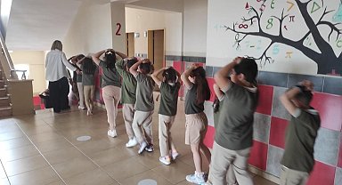 Tekirdağ'da öğrencilere afet farkındalığı eğitimi verildi