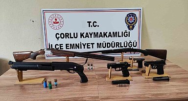 Tekirdağ'da uyuşturucu ve silah operasyonlarında 32 aranan kişi yakalandı