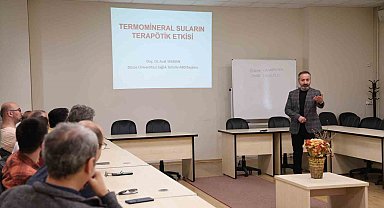 Termomineral suların terapötik etkisi anlatıldı