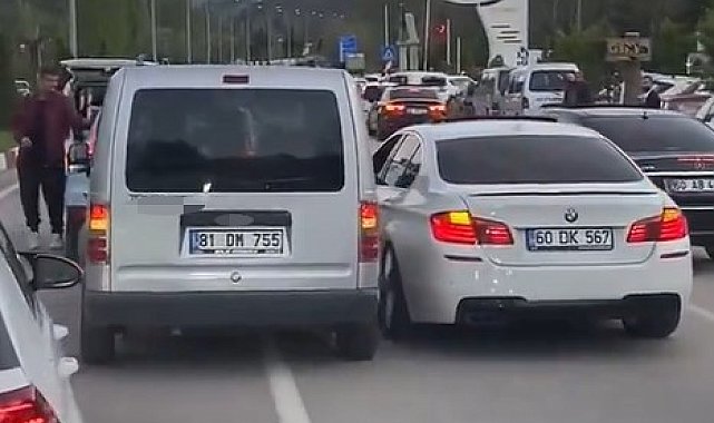 Tokat'ta düğün konvoyunda tehlikeli gelenek