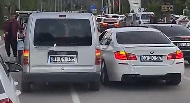 Tokat'ta düğün konvoyunda tehlikeli gelenek