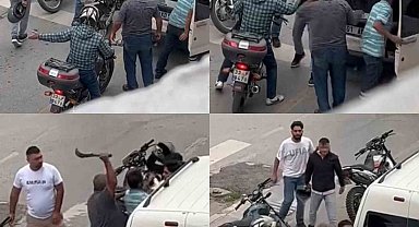 Trafikte budama bıçağı çekti ehliyeti alındı