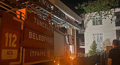 Tunceli'de kimsenin bulunmadığı evde mahsur kalan kediyi itfaiye kurtardı