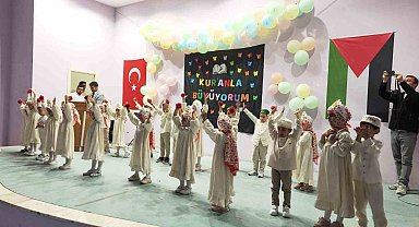 Tunceli'de miniklerin yoğun katılımlı Kur'an kursu kapanış programı