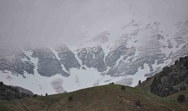 Tunceli'de yüksek kesimlere kar yağdı