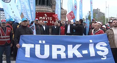 TÜRK-İŞ, Taksim'e çelenk bıraktı