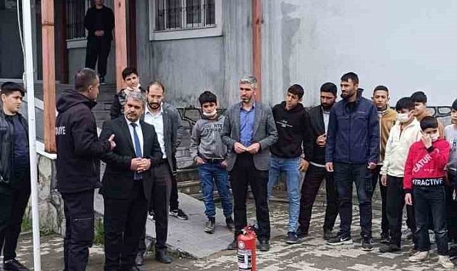 Tutak'ta yangın tatbikatı