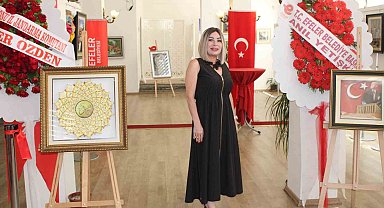 Üç boyutlu sanatın ışıltısı Efeler'de sergilendi