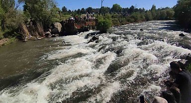 Uçan balıkların muhteşem görsel şöleni başladı