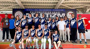 Üniversiteler Arası Atletizm Türkiye Şampiyonası'ndan madalyalar ve kupa ile döndüler