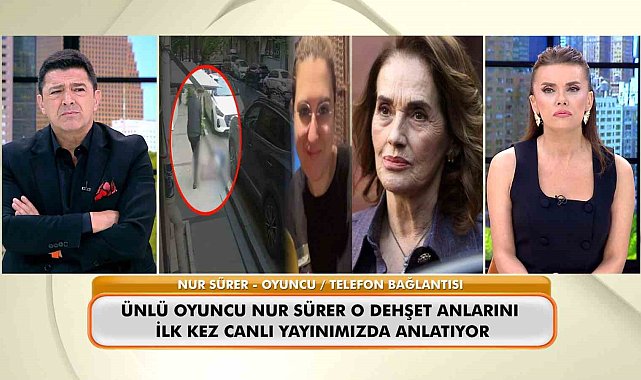 Ünlü sanatçı Nur Sürer, Şişli'deki cinayet anlarını canlı yayında anlattı