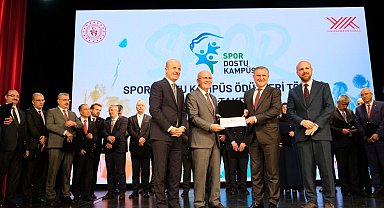 Uşak Üniversitesinin 'Spor Dostu Kampüs' projesine YÖK'ten ödül