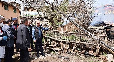 Vali Ali Çalgan: "Yangından etkilenen vatandaşlarımızın yaraları en kısa sürede sarılacak" 0