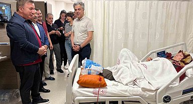Vali Aydoğdu, hastanede tedavi gören hastalara ziyarette bulundu