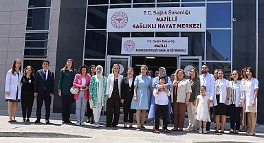 Vali Canbolat'ın eşi ve beraberindeki heyet Nazilli Sağlıklı Yaşam Hizmetleri'ni yerinde inceledi