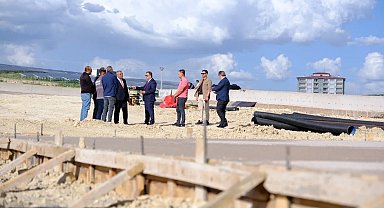 Vali Eldivan, Hayvan Bakım Evi inşaat sahasında incelemelerde bulundu