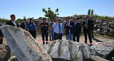 Vali Ustaoğlu'ndan Kyzikos Kazı Evi'ne ziyaret