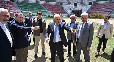 Vali Zorluoğlu, Diyarbakır Atatürk Stadyumundaki çalışmaları yerinde inceledi