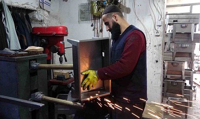 Van'ın tarihi çarşısında mangal ve semaver üretimi arttı