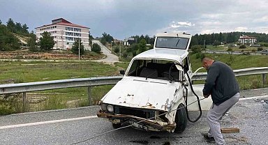 Yağışlı havada kazalar arttı