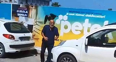 Yavruyu kurtarmak istedi, kargaların hedefi oldu