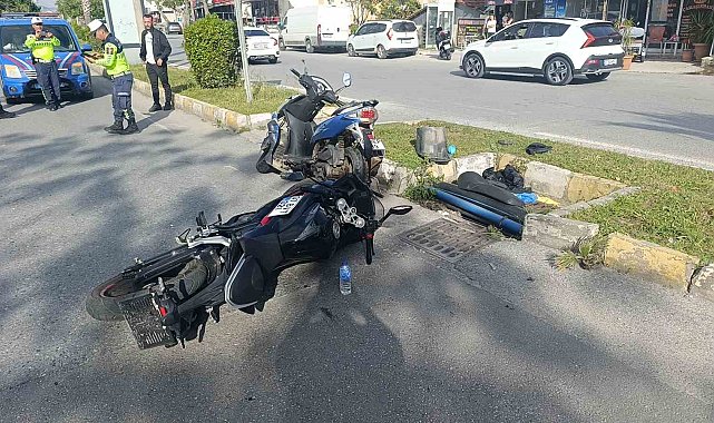 Yaya geçidine dönmeye çalışırken kaza yaptı: 1 yaralı