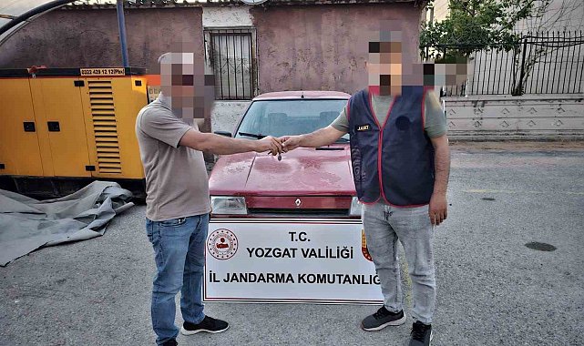 Yozgat'ta çalınan araç, Aksaray'da bulundu