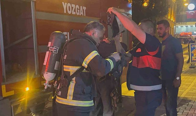 Yozgat'ta iş yeri yangını
