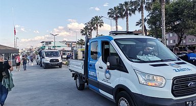 Zabıta, sahilde seyyar satıcılara geçit vermiyor