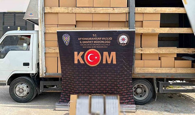 2 milyon 820 bin adet mükerrer bandrollü boş makaron ele geçirildi