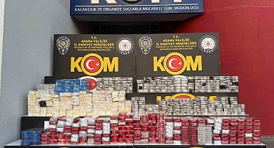 Adana'da 9 bin 750 paket kaçak sigara ele geçirildi