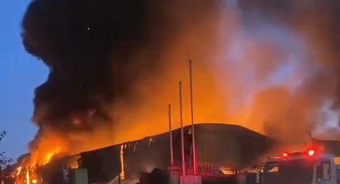 Adana'da geri dönüşüm fabrikasında yangın