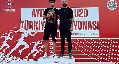 Adil Sani Konukoğlu Spor Lisesi öğrencisi Furkan Kanlı atletizmde Türkiye şampiyonu oldu