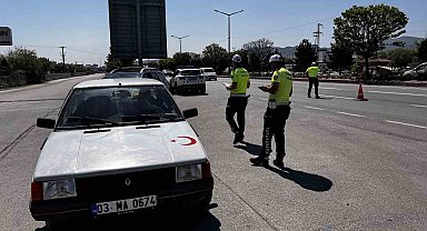 Afyonkarahisar'da Kurban Bayramı öncesi trafik denetimleri arttı