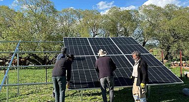 Akyaka'da GES sistemleriyle su deposunun elektrik giderleri karşılanıyor