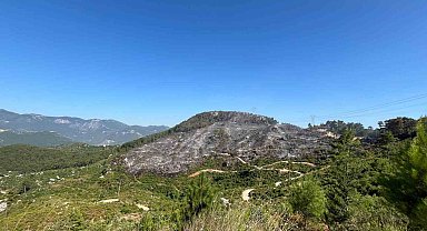 Alanya Kızılalan'da çıkan yangın yaklaşık 10 saat sonra kontrol altına alındı