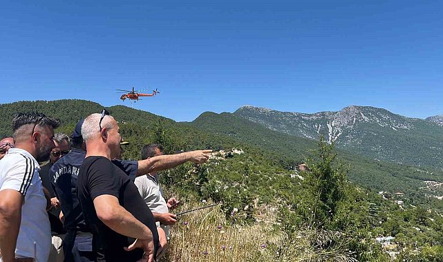 Alanya'da çıkan orman yangını kısmen kontrol altına alındı