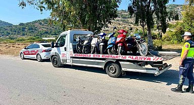 Alanya'da Jandarmadan motosiklet denetimi