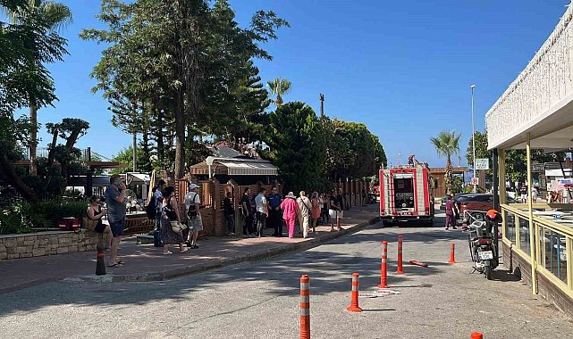 Alanya'da otelin kazan dairesindeki yangın korkuttu