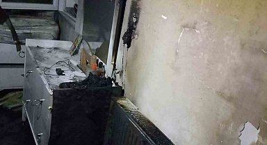 Alevlere teslim olan ev kullanılamaz hale geldi