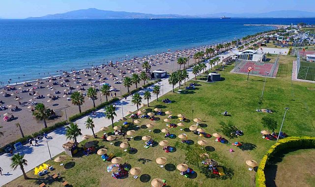 Aliağa plajları tatilcileri ağırlamaya hazır