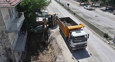 Alternatif hastane yolu için Erbaa'da yol yenileme çalışmaları başladı