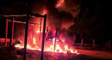 Amasya'daki çocuk parkı yangınında 4 gözaltı