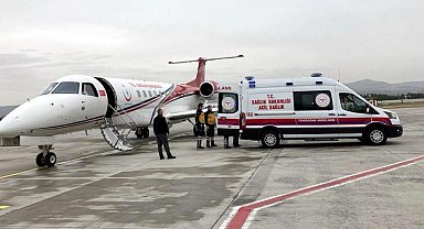 Ambulans uçak 7 yaşındaki çocuk için havalandı