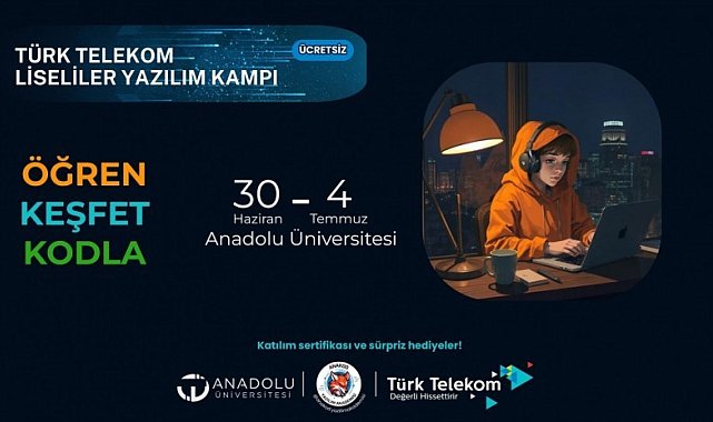 Anadolu Üniversitesi'nden öğrencilere ücretsiz yazılım kampı