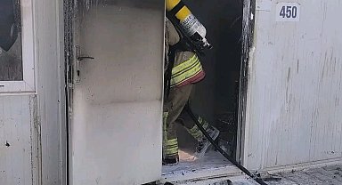 Antakya'da konteyner yangını